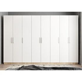Baramolife GSLE7 Eko Sekiz Kapaklı Meşe Beyaz 320 cm Gardrop