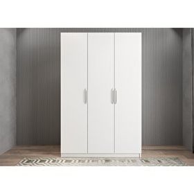 Baramolife GUB1 Bar Üç Kapaklı Beyaz 120 cm Gardrop