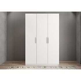 Baramolife GUE2 Eko Üç Kapaklı Beyaz 105 cm Gardrop