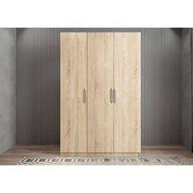 Baramolife GUE5 Eko Üç Kapaklı Meşe 120 cm Gardrop