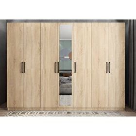 Baramolife GYB4 Bar Yedi Kapaklı Meşe 315 cm Gardrop