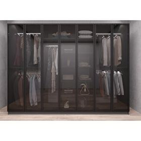 Baramolife GYCL2 Life Cam Yedi Kapaklı Antrasit 245 cm Gardrop