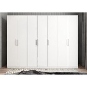 Baramolife GYE1 Eko Yedi Kapaklı Beyaz 315 cm Gardrop