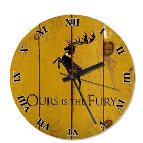 Baratheon Game Of Thrones Özel Tasarım Duvar Saati