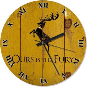 Baratheon Game Of Thrones Özel Tasarım Duvar Saati