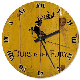 Baratheon Game Of Thrones Özel Tasarım Duvar Saati