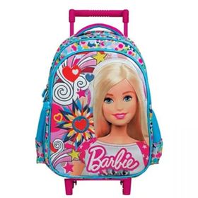 Barbie 5028 Mavi Salto One To One Tekerlekli İlkokul Çantası