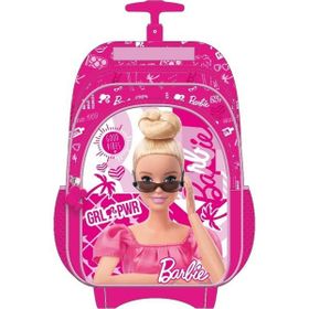 Barbie 5655 Pembe Lisanslı Tekerlekli Okul Sırt Çantası