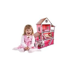 Barbie Ahşap Oyuncak Ev Portatif Bebek Evi Lol Bebek