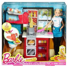 Barbie DMC36 Makarna Şefi ve Mutfak Oyun Seti