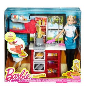 Barbie DMC36 Makarna Şefi ve Mutfak Oyun Seti