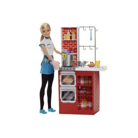 Barbie DMC36 Makarna Şefi ve Mutfak Oyun Seti