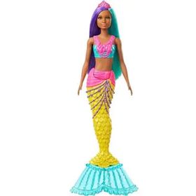 Barbie Dreamtopia GJK07-GJK10 Mavi Mor Saçlı Denizkızı Bebek