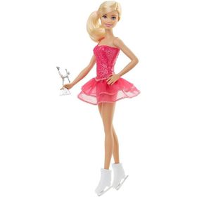 Barbie DVF50-FFR35 Buz Patenci Kariyer Bebekleri