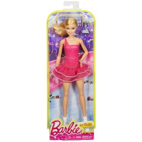 Barbie DVF50-FFR35 Buz Patenci Kariyer Bebekleri