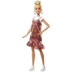 Barbie FBR37-GHW56 Fashionistas Sarışın Topuz Saçlı Bebek ve Aksesuarları
