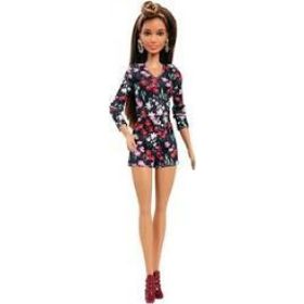 Barbie FJF38 Çiçek Desenli Elbiseli Bebek