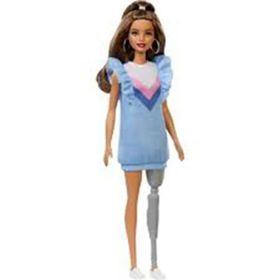 Barbie FXL54 Fashionistas Aksesuarlı Protez Bacaklı Bebek