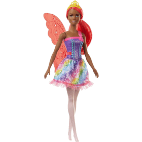 Barbie GJK01 Dreamtopia Koyu Tenli Kızıl Saçlı Peri Bebekler