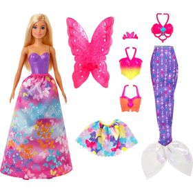 Barbie GJK40 Dreamtopia Dönüşen Prenses Bebek Oyun Seti
