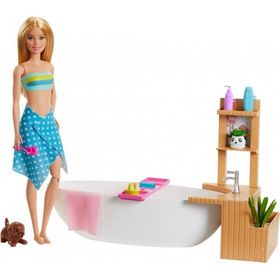 Barbie GNJ32 Wellness Barbienin Spa Günü Oyun Seti