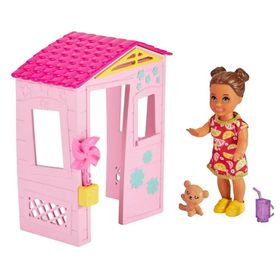 Barbie GRP15 Pembe Evli Bebekli Set