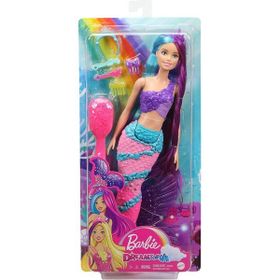 Barbie GTF37 Pembe Saçlı Denizkızı Dreamtopia Uzun Saçlı Bebekler