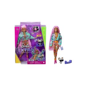 Barbie GXF09 Extra Doll 10 Pembe Örgü Saçlı Bebek