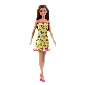 Barbie HBV08 Sarı Kelebekli Elbiseli Bebek