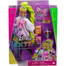 Barbie HDJ44 Extra Neon Saçlı Bebek
