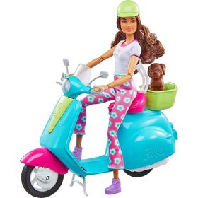 Barbie HGM55 Eğlenceli Tatil Scooter ve Aksesuarlar