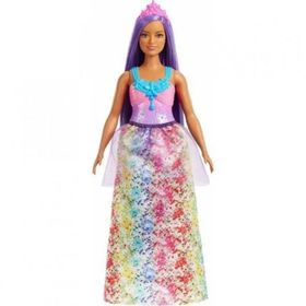 Barbie HGR13-HGR17 Dreamtopia Mor Saçlı Bebekler Serisi Prenses