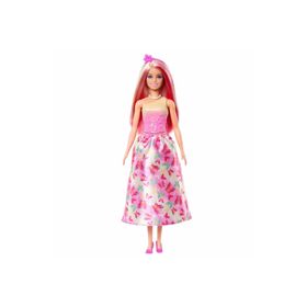 Barbie HGR13-HRR08 Dreamtopia Pembe Saç Pembe Etekli Prenses Bebekler
