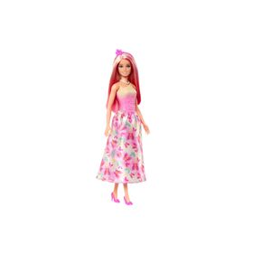 Barbie HGR13-HRR08 Dreamtopia Pembe Saç Pembe Etekli Prenses Bebekler