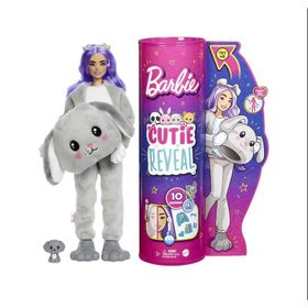 Barbie HHG21Cutie Reveal Doll ile Yavru Kostüm Peluş Oyuncak