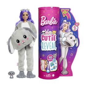 Barbie HHG21Cutie Reveal Doll ile Yavru Kostüm Peluş Oyuncak