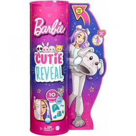 Barbie HHG21Cutie Reveal Doll ile Yavru Kostüm Peluş Oyuncak