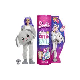 Barbie HHG21Cutie Reveal Doll ile Yavru Kostüm Peluş Oyuncak