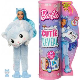 Barbie HHG21Cutie Reveal Doll ile Yavru Kostüm Peluş Oyuncak