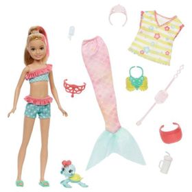 Barbie HHG54 Yeşil Kız Kardeşler Deniz Kızı Oluyor Setleri