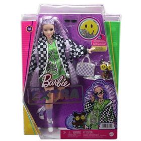 Barbie HHN10 Extra Spor Ceketli Oyuncak Bebek