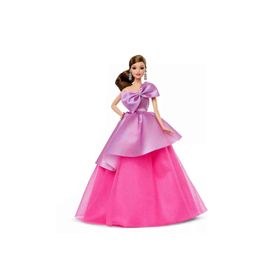 Barbie HJX01-JBJ08 Fiyonk Elbiseli Doğum Günü Bebeği