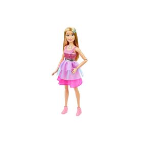 Barbie HJY02 71 cm Büyük Boy Düz Sarı Saçlı Büyük Prenses Bebek