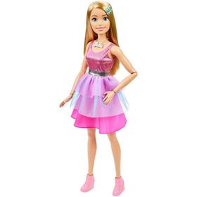 Barbie HJY02 71 cm Büyük Boy Düz Sarı Saçlı Büyük Prenses Bebek