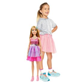 Barbie HJY02 71 cm Büyük Boy Düz Sarı Saçlı Büyük Prenses Bebek