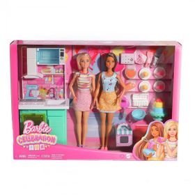 Barbie HJY94 Brooklyn ve Malibu Pasta Yapıyor Oyun Seti
