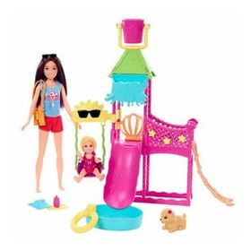 Barbie HKD80 Skipper'ın Su Parkı Eğlencesi Oyun Seti