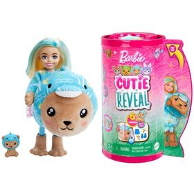 Barbie HKR17- HRK30 Cutie Reveal Bebekler Chelsea Sevimli Kostümler Serisi