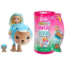 Barbie HKR17- HRK30 Cutie Reveal Bebekler Chelsea Sevimli Kostümler Serisi