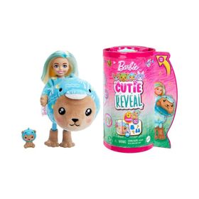 Barbie HKR17- HRK30 Cutie Reveal Bebekler Chelsea Sevimli Kostümler Serisi